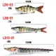 Señuelo Swimbait articulado hundimiento lento de plástico - imagen 4