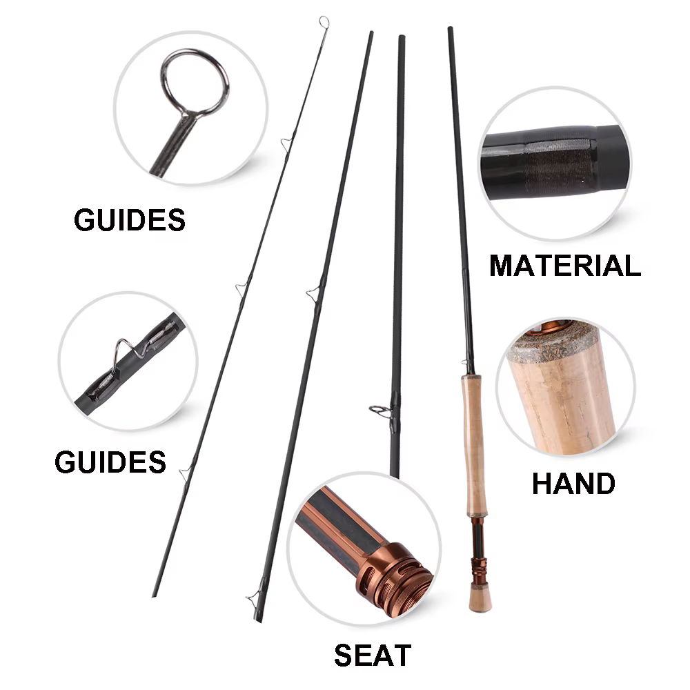 Kit Goture caña de mosca – Completo con carrete y señora de pesca - imagen 4