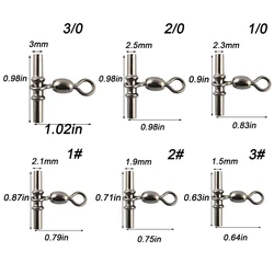Conector swivel 3 vías para aparejos de pesca