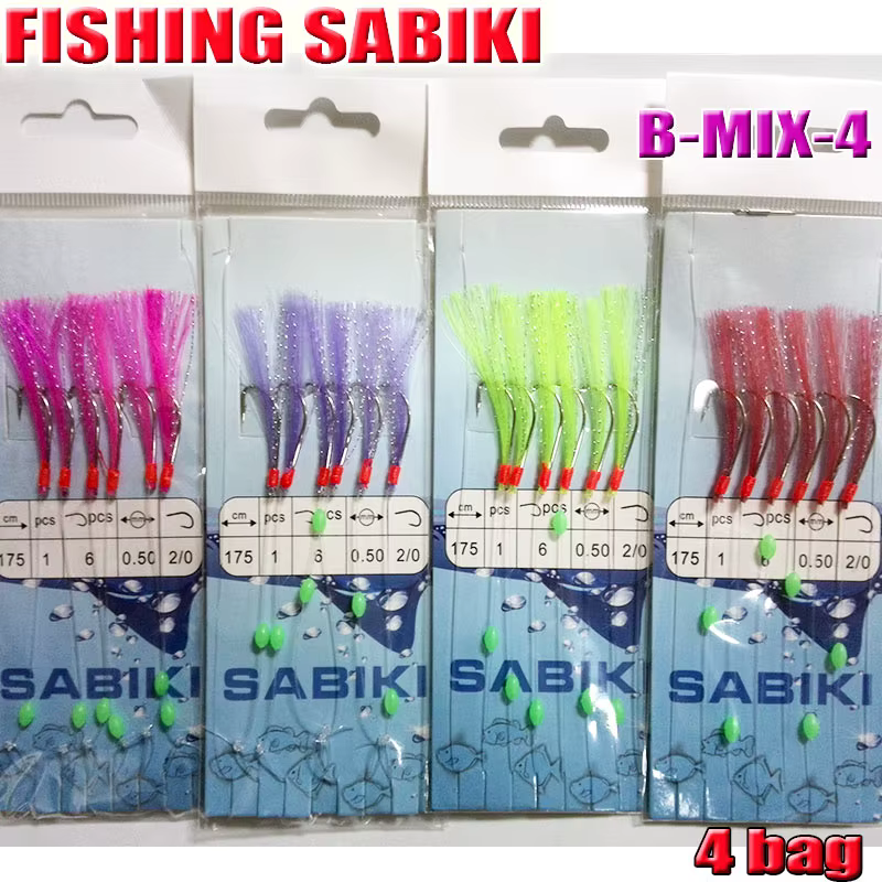2022FISHING SABIKI anzuelos luminosos tipo frijol pesca marina