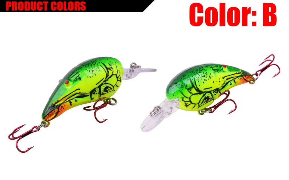 Detalle del anzuelo triple rojo 6# del crankbait