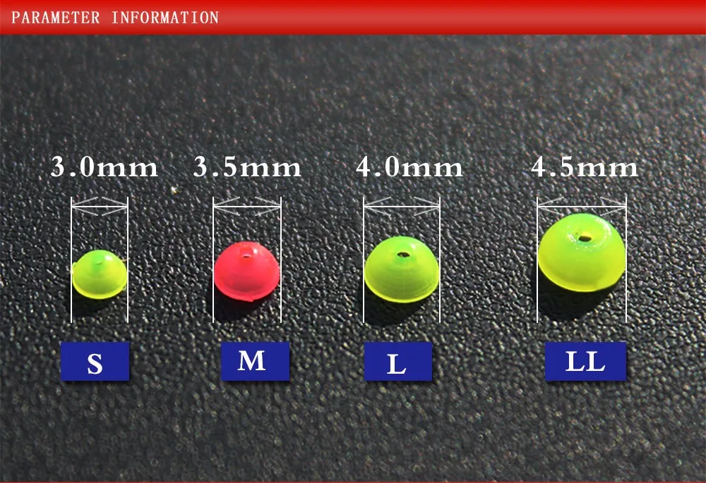 Cuentas de tapón semicirculares para pesca en el mar flotante - imagen 5