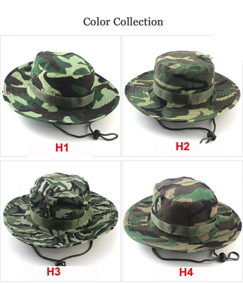 Sombrero boonie plegado en mochila