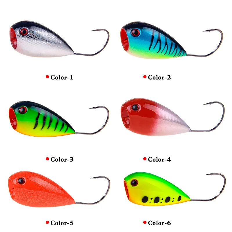 Detalle del señuelo para pesca de superficie