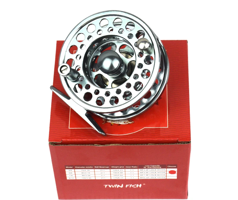 Detalle del carrete fly reel gran bobina