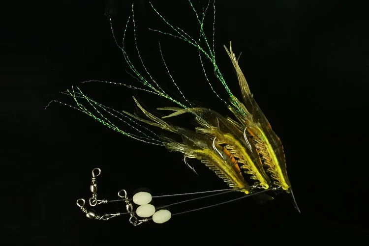 Pack de 10 señuelos de pesca tipo camarón MNFT