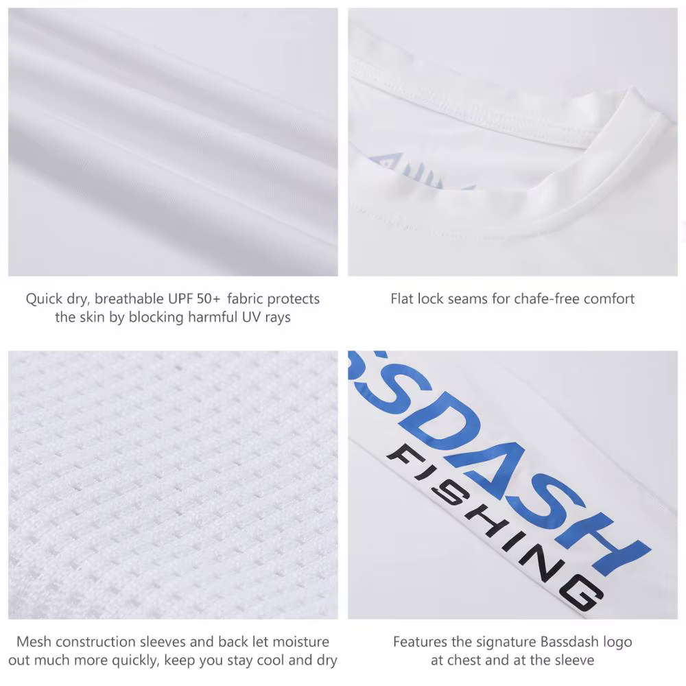 Camiseta Bassdash Manga Larga con Protección UV para Pesca - imagen 5