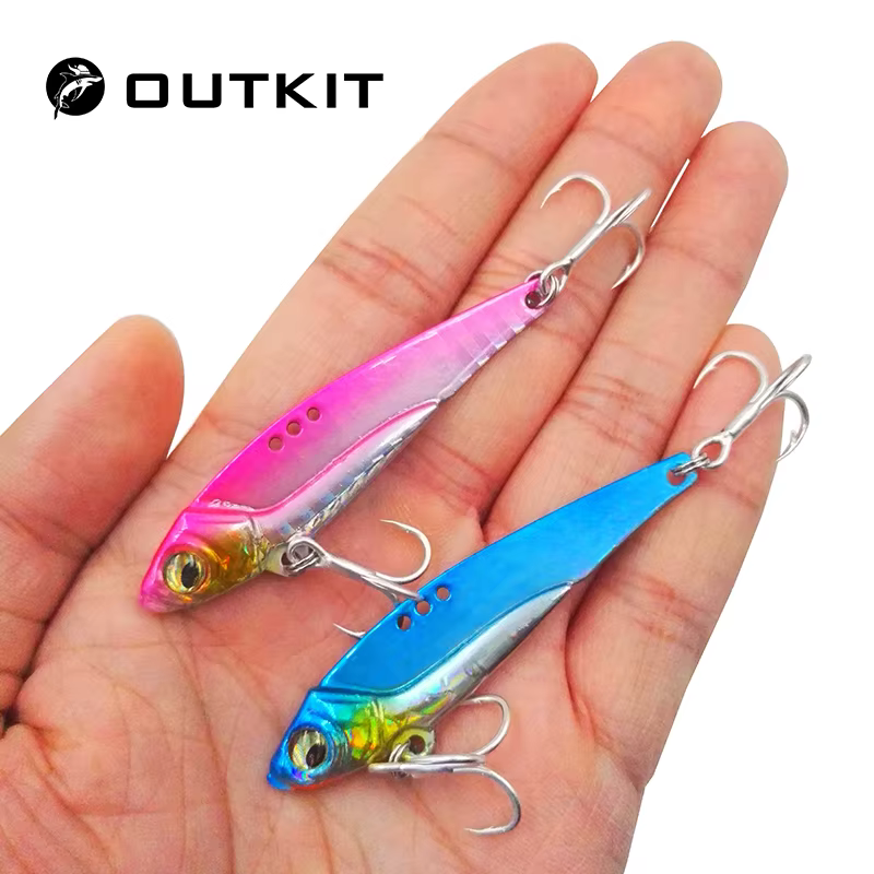 OUTKIT 2020 Señuelo VIB Metal láser – Cuchara vibratoria