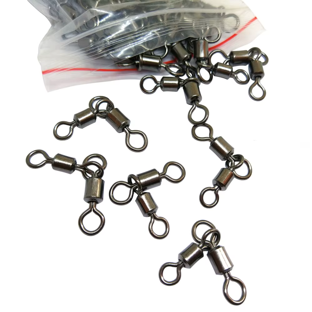 Emerillón triple con grapa para pesca en agua dulce y salada - imagen 5