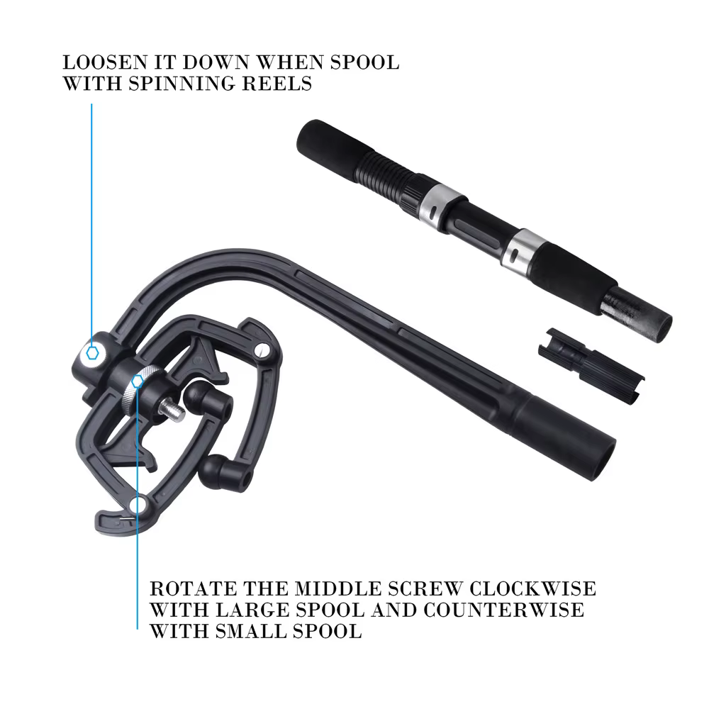 Bobinador de línea portátil para carrete de baitcasting - imagen 4