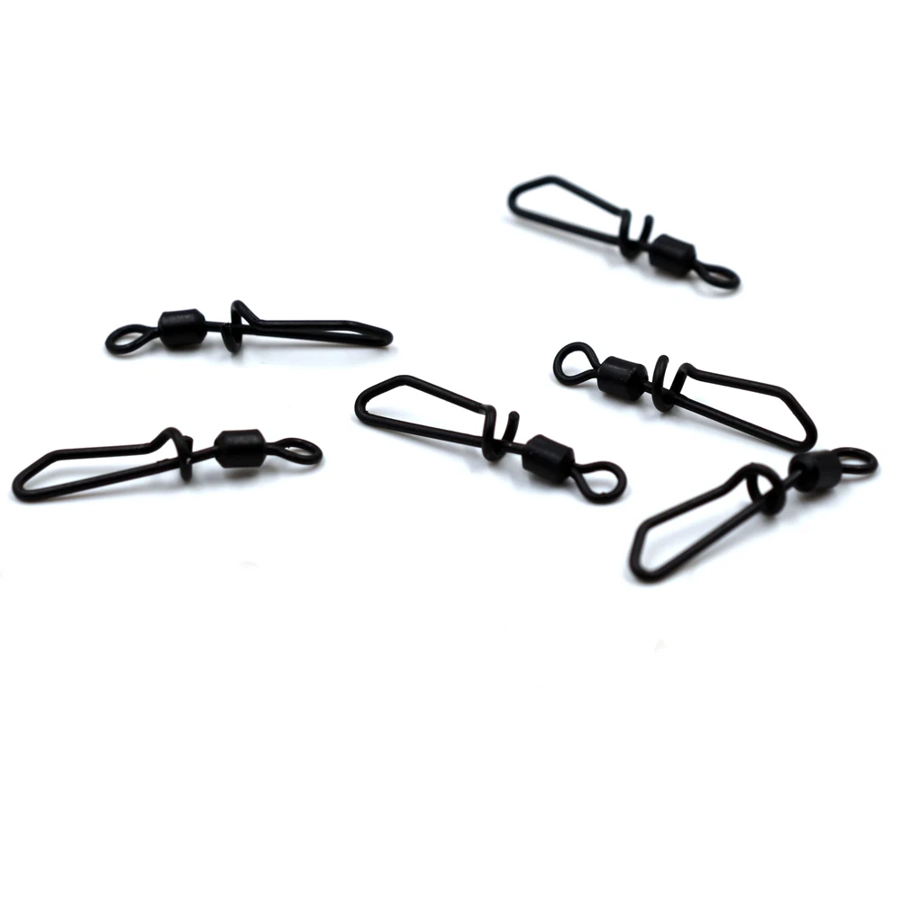 MNFT Conector carpa clip rápido giratorio niquel negro para montaje - imagen 2