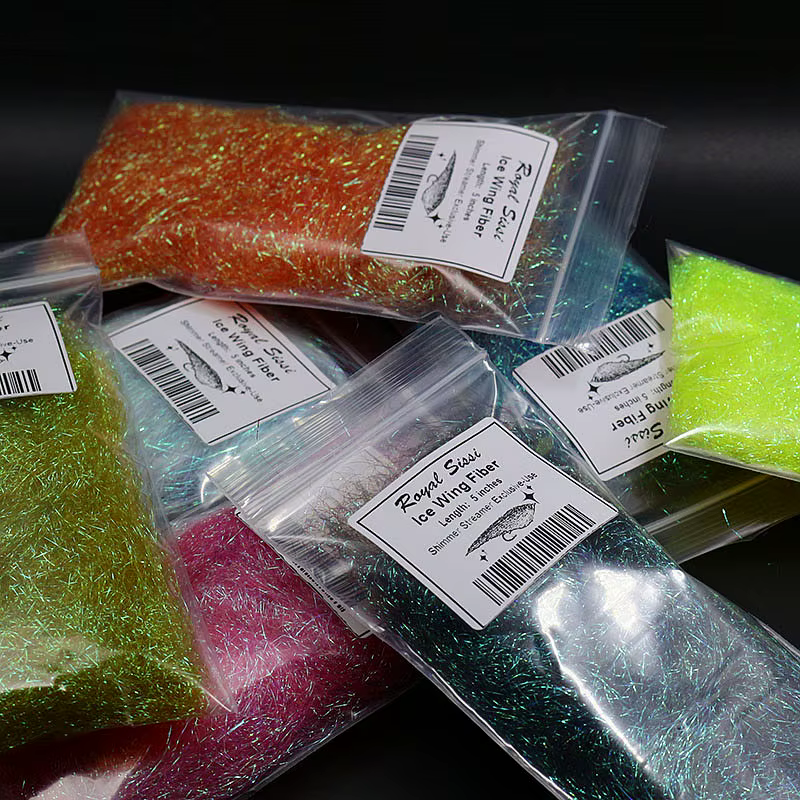 Material para moscas: ala hielo, baitfish streamer, flecos ultrafinos - imagen 3
