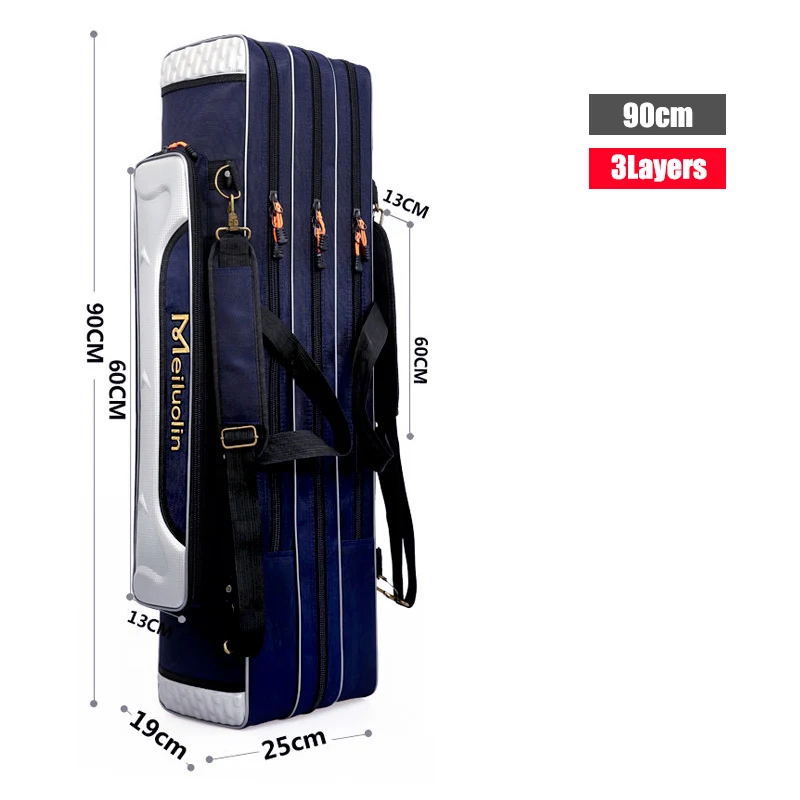 Vista lateral de la bolsa mostrando su base y correa ajustable