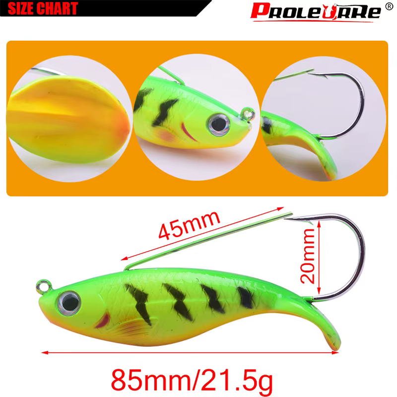 Wobbler para pesca en hielo 85mm – Señuelo artificial 21,5g - imagen 5