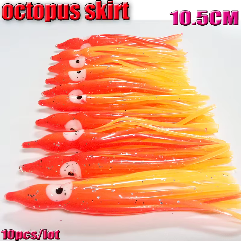 Señuelo blando para pulpo y calamar – 8/10,5 cm, 16 colores selectos - imagen 2