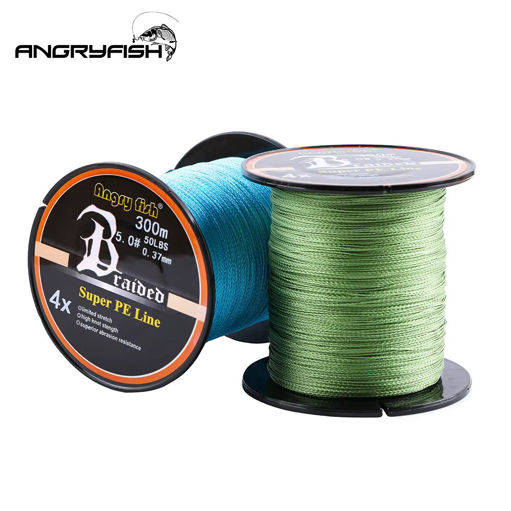 Angryfish línea de pesca trenzada 4 hebras súper PE para agua salada - imagen 2