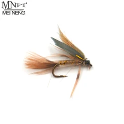 MNFT Mosca seca dorada con cuerpo cebra – Señuelos de pesca