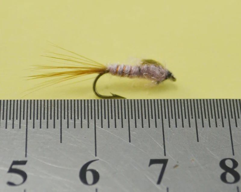 Cuerpo de ninfa de cola marrón MNFT para mosca trucha y panfish #12 - imagen 2