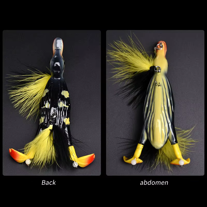 ALLBLUE Stupid Duck 3D – Señuelo superficie flotante con splash - imagen 2