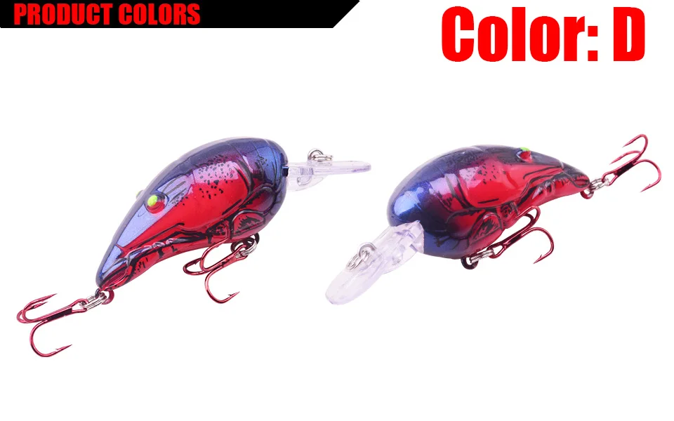 Señuelo crank en acción de pesca