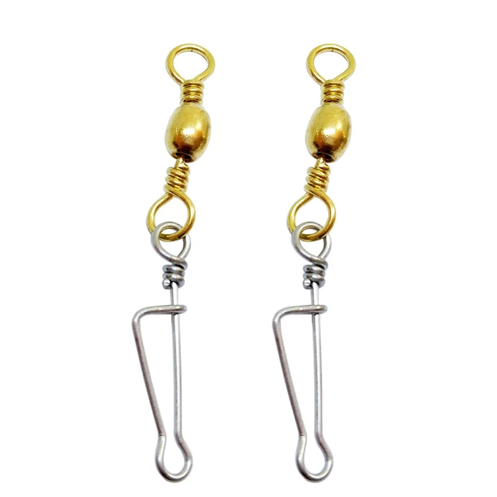 Eslabones giratorios con mosquetón italiano inox para carpa y trucha - imagen 3