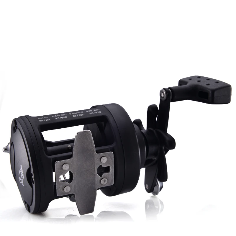 Carrete baitcasting Lizard TSSD negro mano derecha para agua salada - imagen 4