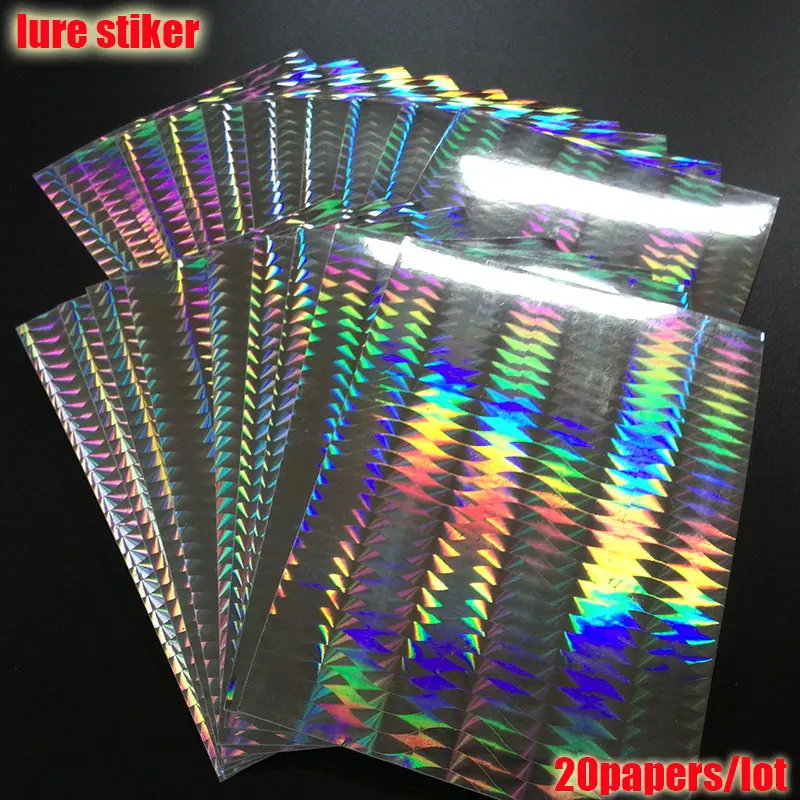 Variedad de patrones holográficos disponibles para personalizar señuelos