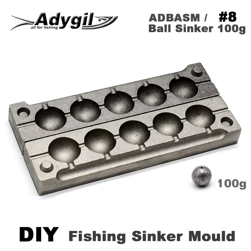 Molde plomos Adygil ADBASM – Bolas pesca 5 cavidades - imagen 4