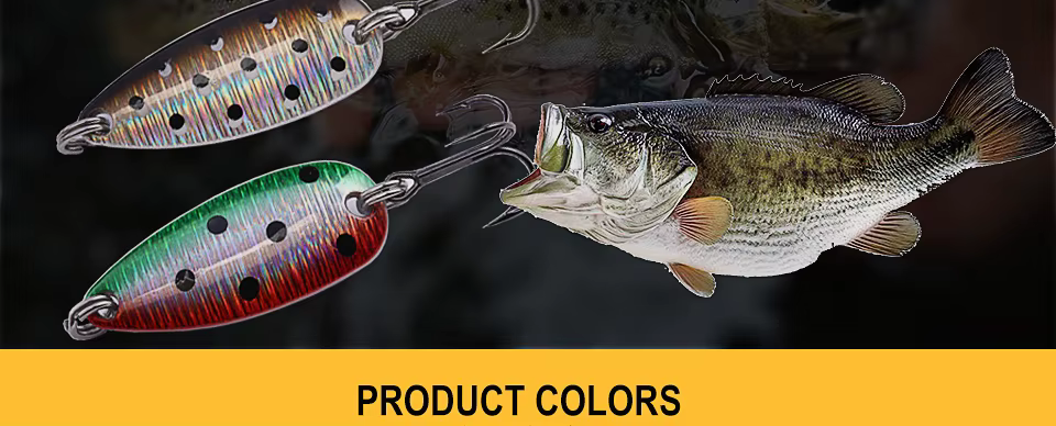 Variedad de colores disponibles en el señuelo