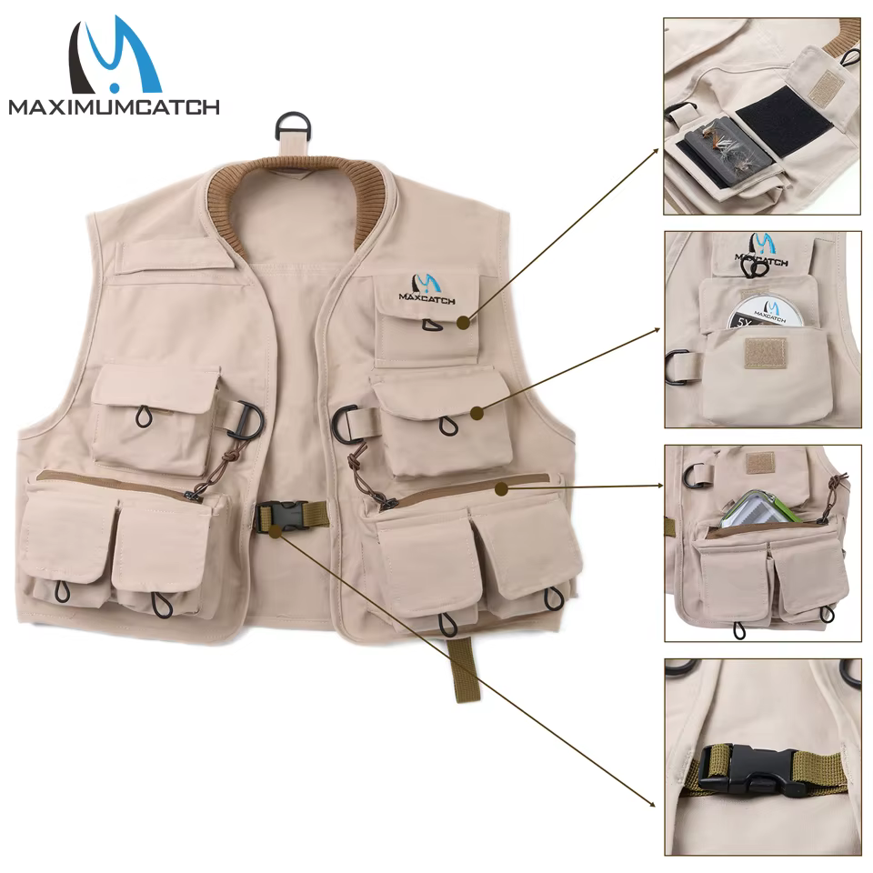 Maximumcatch Chaleco de pesca con mosca infantil - tallas S/M/L - imagen 2
