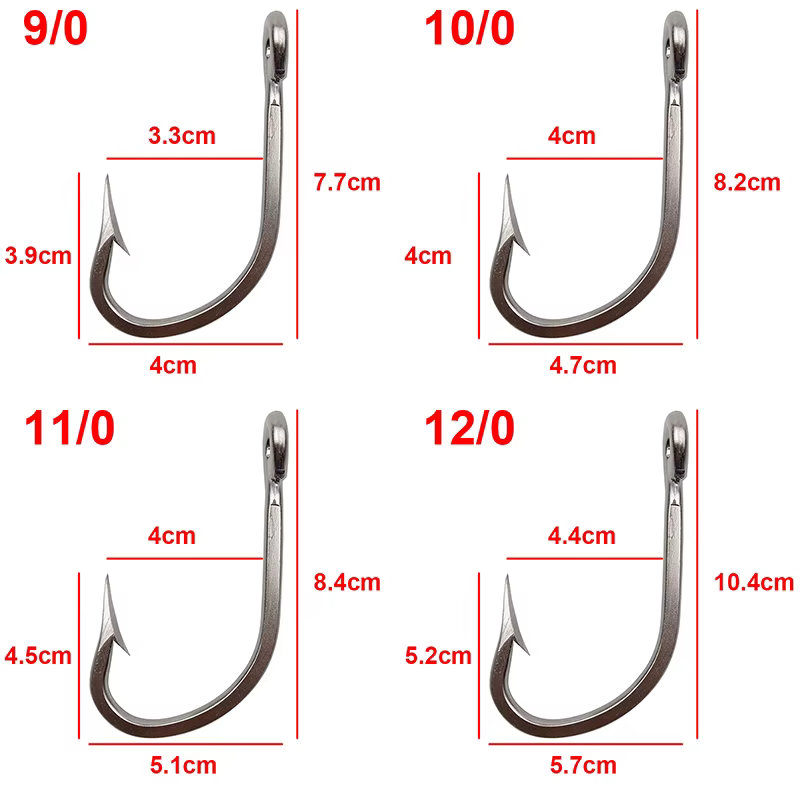 Anzuelos Tuna Big Game Acero Inoxidable 7731 – 5/0 a 16/0 para atún