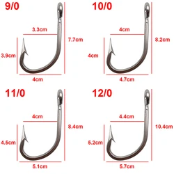 Anzuelos Tuna Big Game Acero Inoxidable 7731 – 5/0 a 16/0 para atún