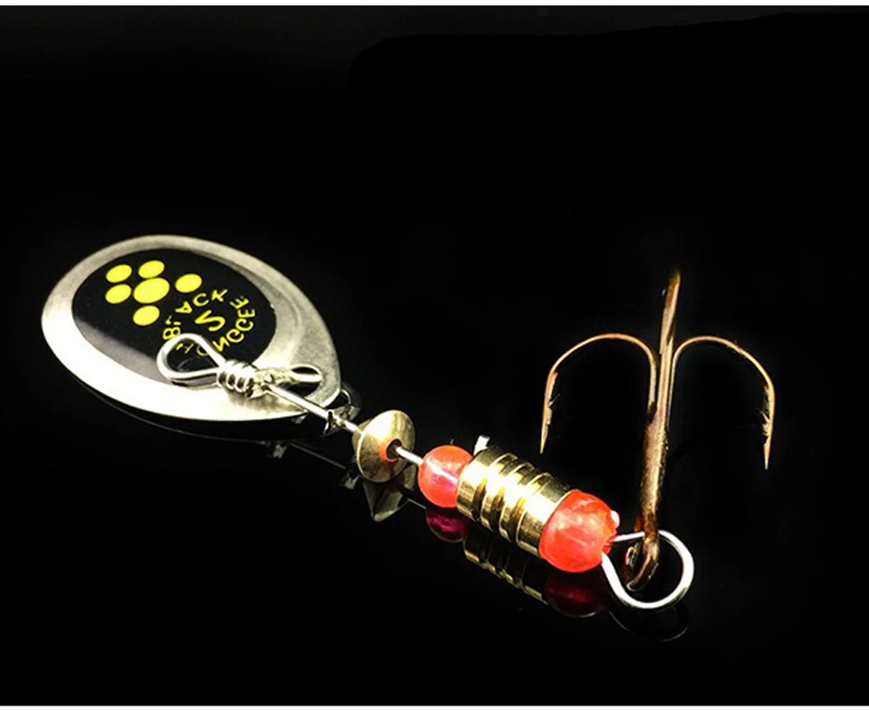 Señuelo giratorio con lentejuelas para pesca