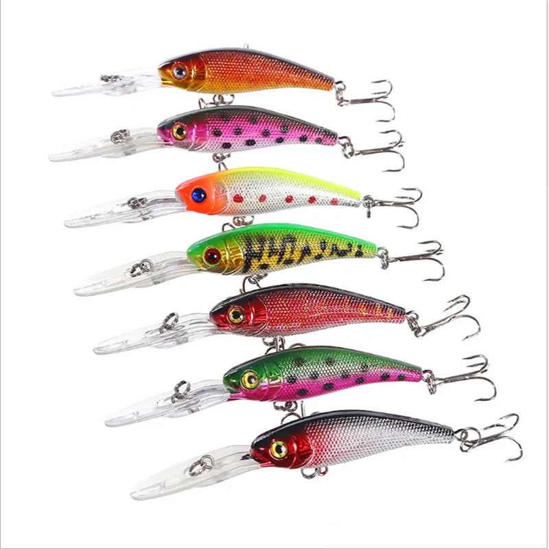 Vista lateral del señuelo Minnow Crankbait