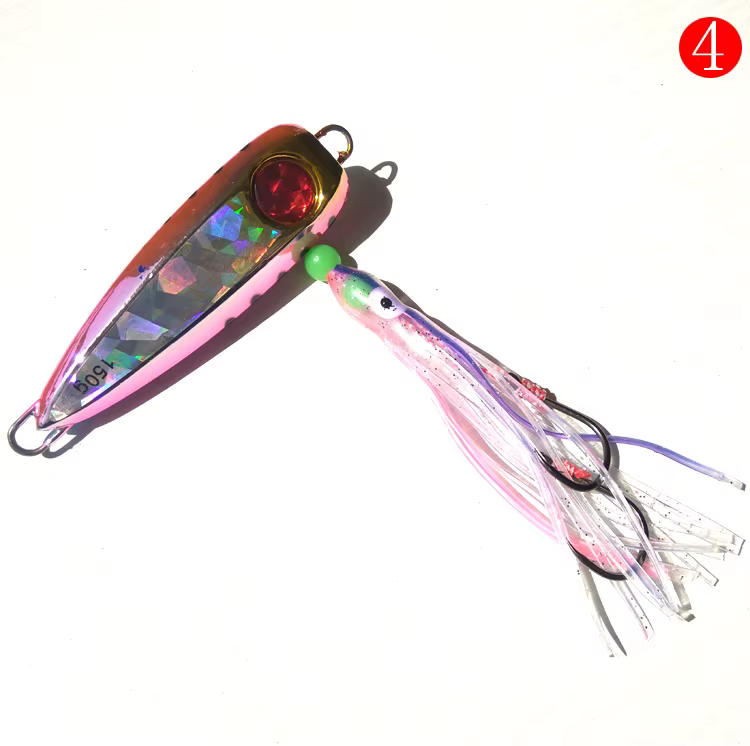 Jig Head para pesca de fondo: plomo metálico con jigging potente