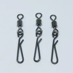 Conectores giratorios de cambio rápido inox para pesca de carpa