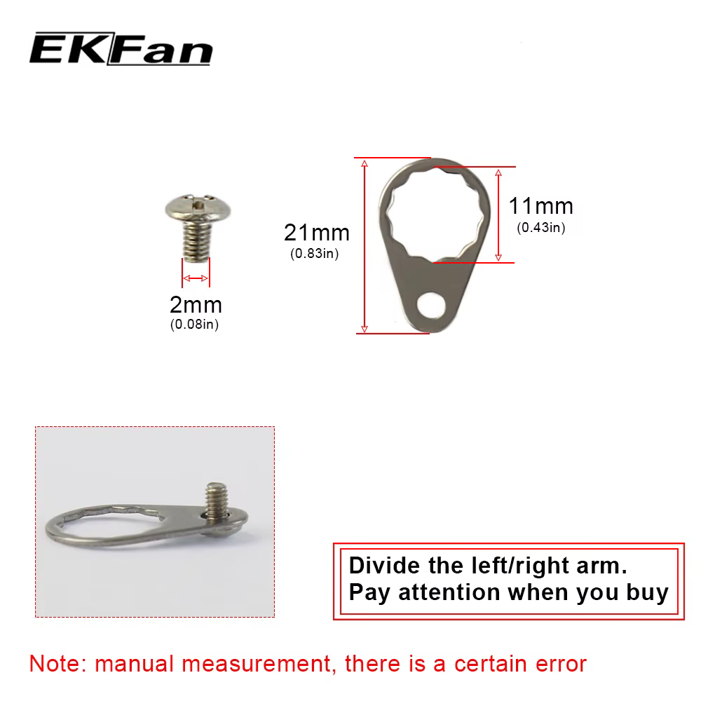 EKFan Tornillo de Manivela para Carrete – Compatible Daiwa ABU - imagen 4