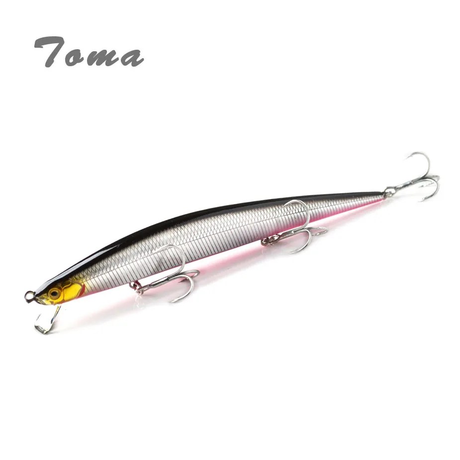 Wobbler Minnow Crankbait para Lucio Toma – anzuelo flotante lento - imagen 3