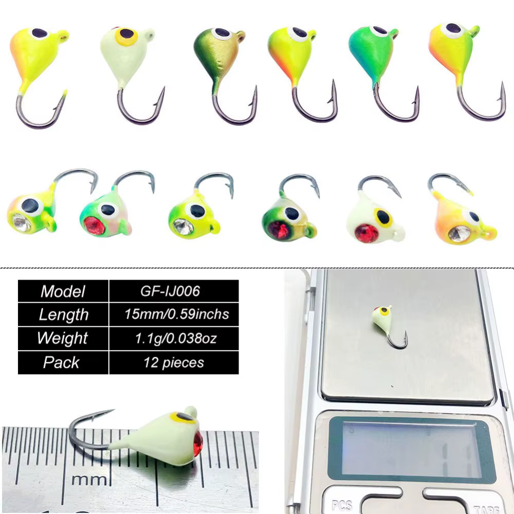 Jig Head INFOF cabezas plomo – señuelos para pesca en hielo invernal