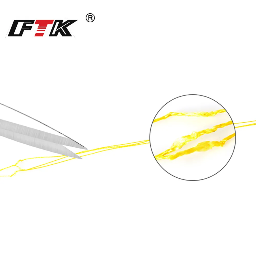 Línea de pesca trenzada PE FTK súper resistente, multifilamento - imagen 2