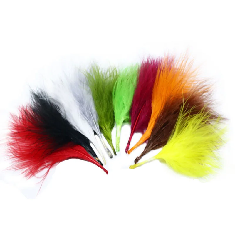 Plumas de marabú para atado de moscas Woolly Bugger – Pavo - imagen 3