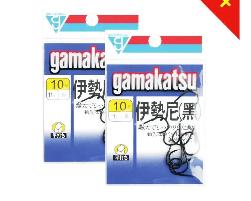 Gamakatsu Anzuelos de Púas Negras - Acero Alto Carbono para Carpa - imagen 3