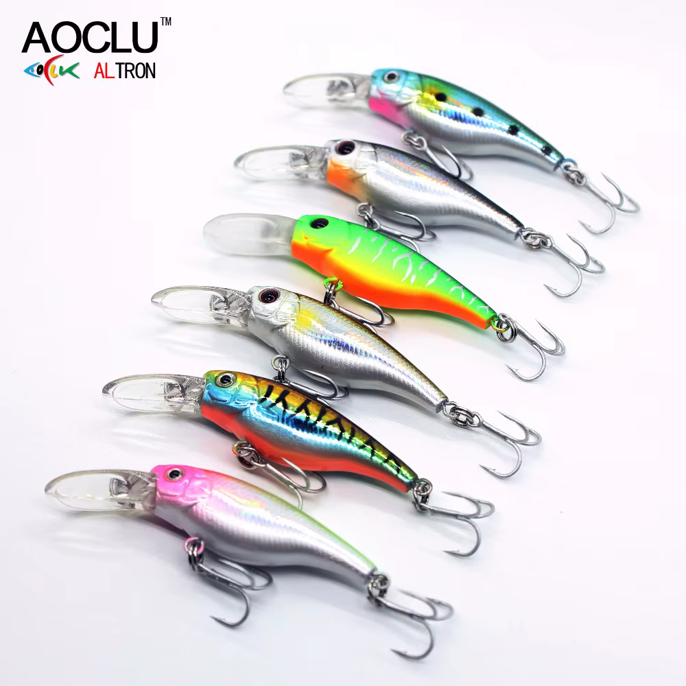 AOCLU Wobbler Jerkbait 40mm – Minnow flotante 0,8m lubina - imagen 5