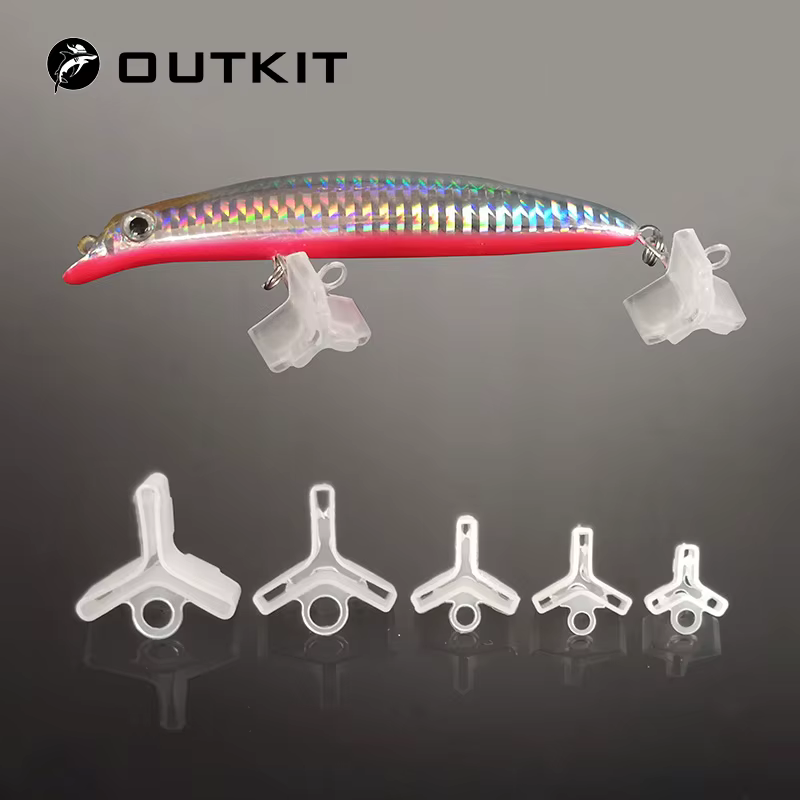OUTKIT Cubiertas Anzuelos Triples para Señuelos – 5 Tamaños
