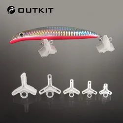 OUTKIT Cubiertas Anzuelos Triples para Señuelos – 5 Tamaños