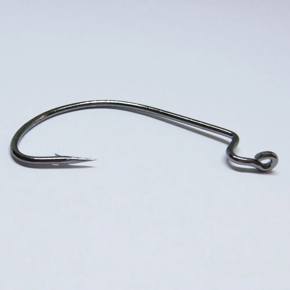 Anzuelo cebo suave curva Z afilado con manivela para vinilo pesca - imagen 2