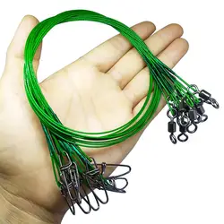 Cable de acero antimordedura para pesca con conector resistente