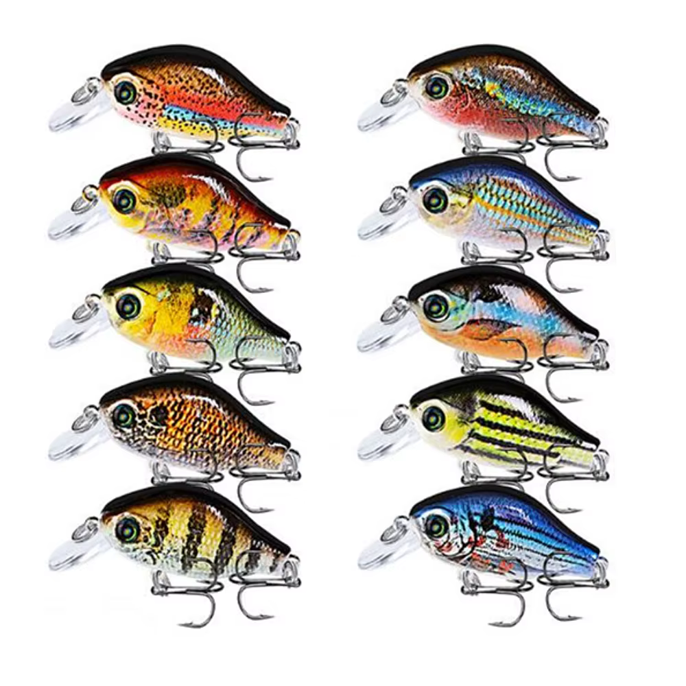 Crankbait Lucio 5,2 cm - cebo duro plastico ojos 3D flotantes - imagen 5