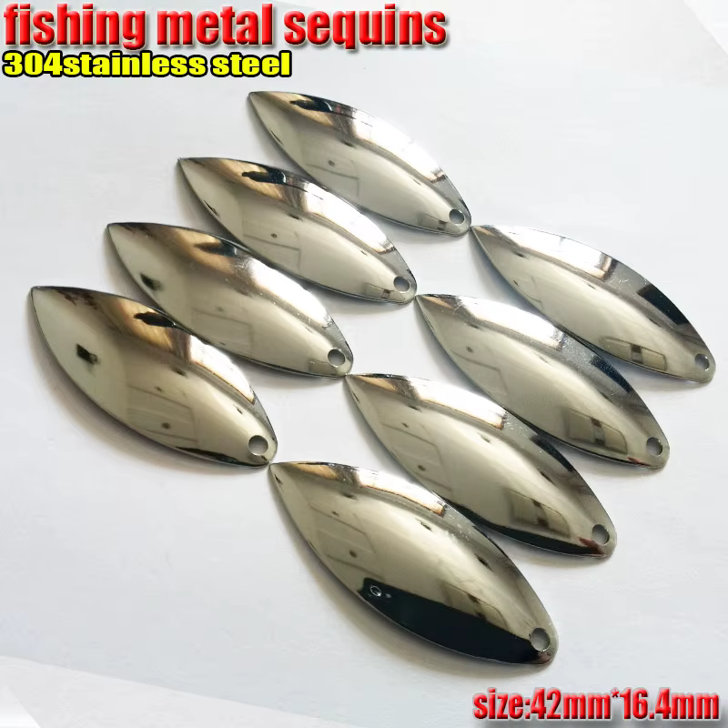 Cucharas metálicas cromadas de alta calidad para pesca deportiva - imagen 3
