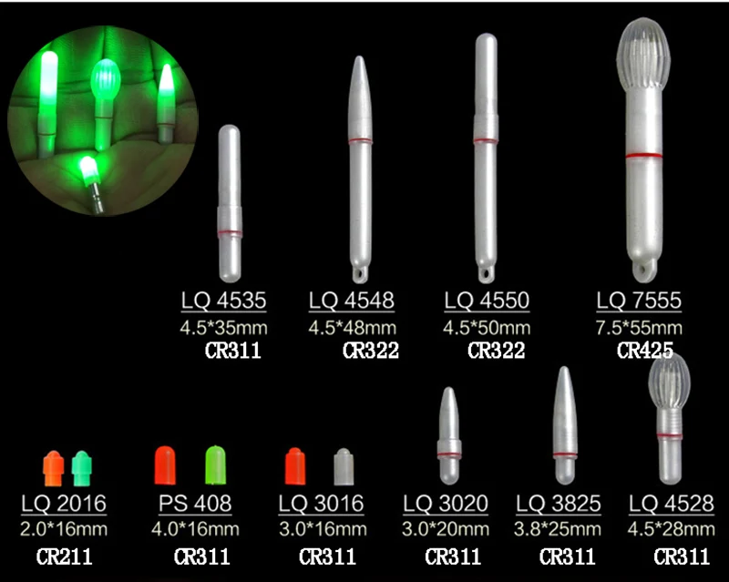 A125 Flotador luminoso pesca nocturna – LED impermeable